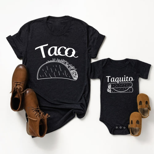 Taco&Taquito Dad&Me Matching Shirts