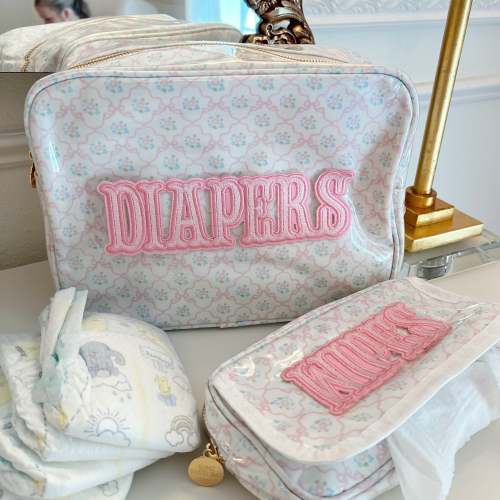 Diapers + Wipes Clear Coat Bundle Pink– KenzKustomz