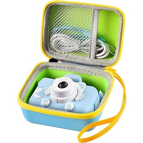 ANKHOH Camera Case for Seckton/for Desuccus/for PROGRACE/for Rindol/for GKTZ/for Dylanto/for GPOSY/for OZMI Kids Digital Camera, Kid Camcorder Storage Box Cable Accessory-Bag Only(Skyblue)