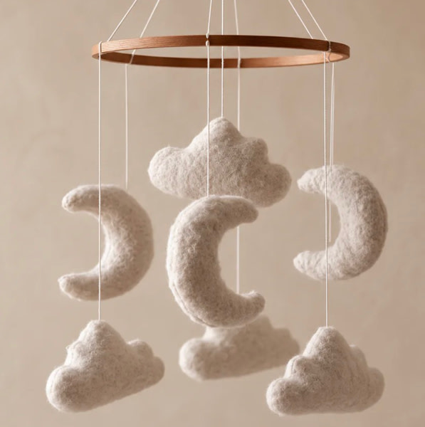 Marshmallow Sky - Baby Mobile