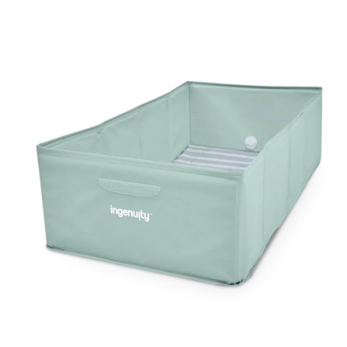 Ingenuity Tuckaway Toddler Folding Tub, Converts Shower to Tub, Folds to Store, Easy to Clean, No Assembly Required, Portable Baby Bathtub for Travel, 12M-5Y