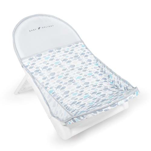 Cushy Nest Cirro Infant Mesh Bather- Grey Fish