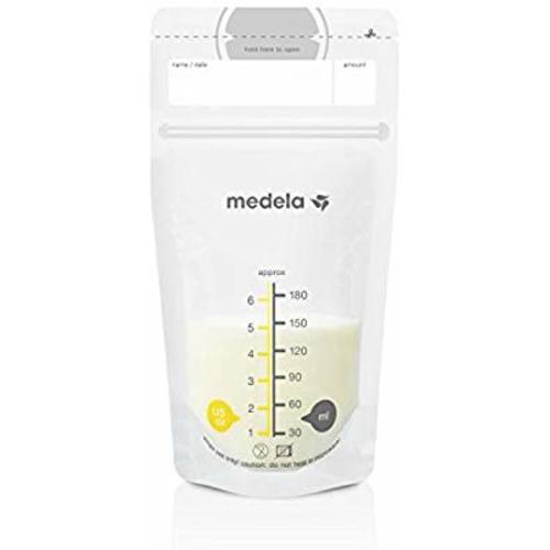 Medela Breast Milk Storage Bags, 100 Count, Ready to Use Breastmilk Bags for Breastfeeding, Self Standing Bag, Space Saving Flat Profile, Hygienically Pre-Sealed, 6 Ounce