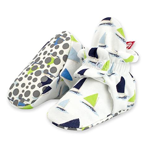 Zutano Unisex Organic Cotton Baby Booties With Gripper Soles