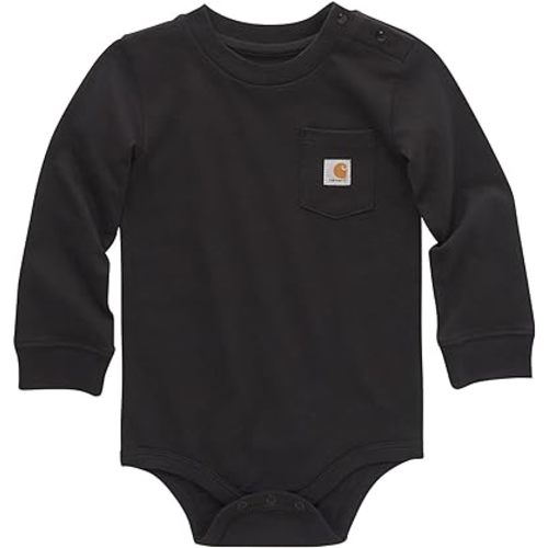 Carhartt Unisex Baby Long-Sleeve Pocket Bodysuit