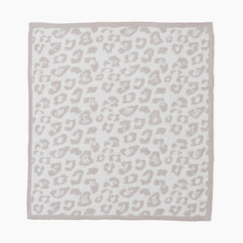 Barefoot Dreams CozyChic Barefoot In The Wild Baby Blanket - Stone/Cream