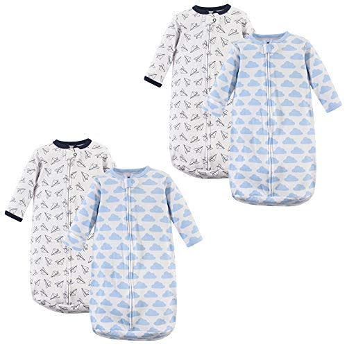 Hudson Baby Unisex Baby Cotton Long-Sleeve Wearable Sleeping Bag, Sack, Blanket