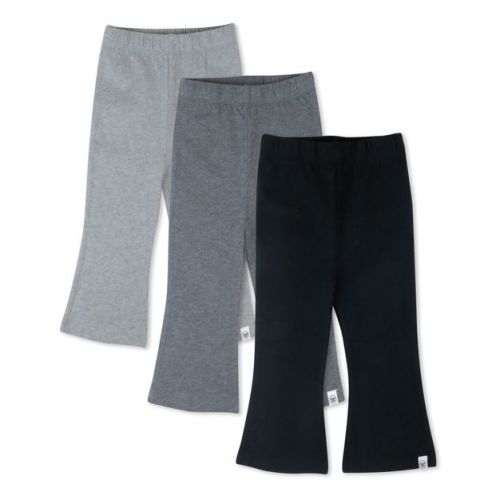3-pack Organic Cotton Legging Set Black Ombre 0-3m