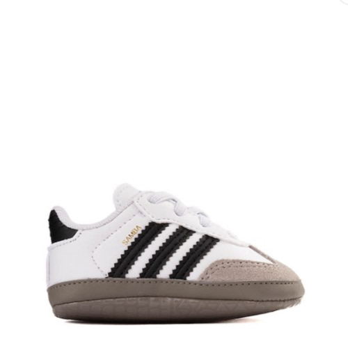 adidas Samba Crib Shoe - Baby - White / Core Black / Clear Granite | Journeys