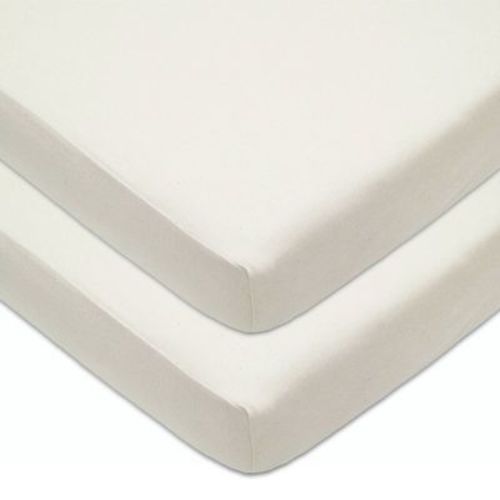 Tl Care Baby Fitted Crib Sheet 2pk Sandstone