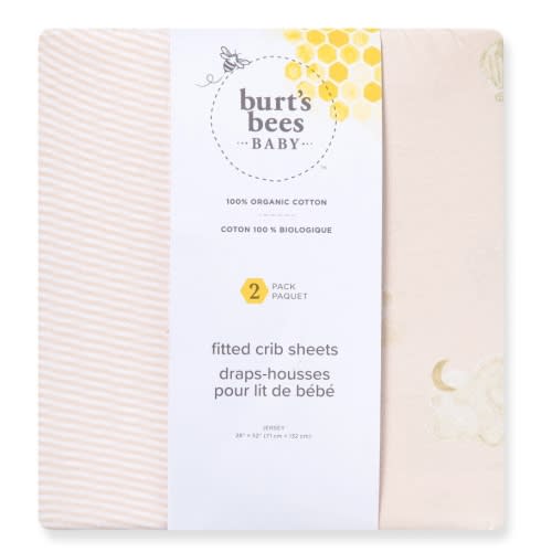 Good Night Sky Organic Cotton Crib Sheets Ranunculus