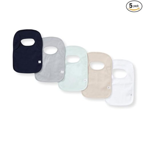 Burt’s Bees Baby Organic Baby Bibs – 100% Cotton Newborn Infant Bibs for Baby Boys & Girls