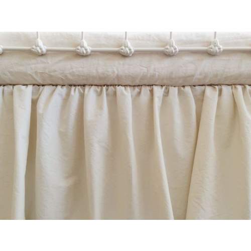 Natural Farmhouse Crib Skirt
