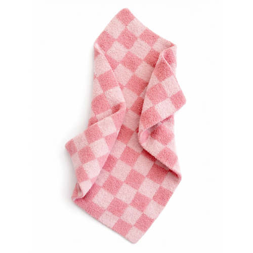 Phufy® Bliss Checkerboard Mini Blanket, Strawberry/Carnation