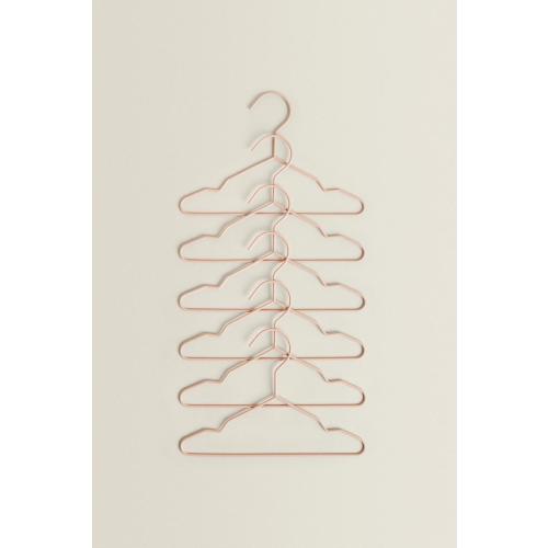 PACK OF RUBBERIZED BABY HANGERS (PACK OF 6) - Oyster-white | ZARA United States