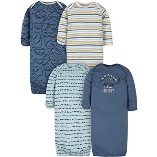 Gerber Baby Boy and Girls 4-Pack Sleeper Gown