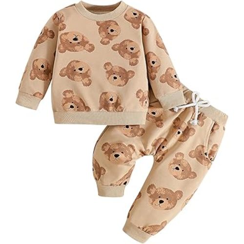 Baby Girl Sweatshirt Clothes Pants Set Joggers Toddler Fall Outfit Infant Sweatsuit