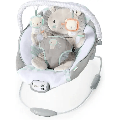 Ingenuity Baby Bouncer Seat with Vibration and Music - Landry The Lion