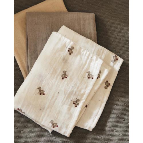 SET OF CHILDREN’S DUCKLING MUSLIN CLOTHS (SET OF 3)