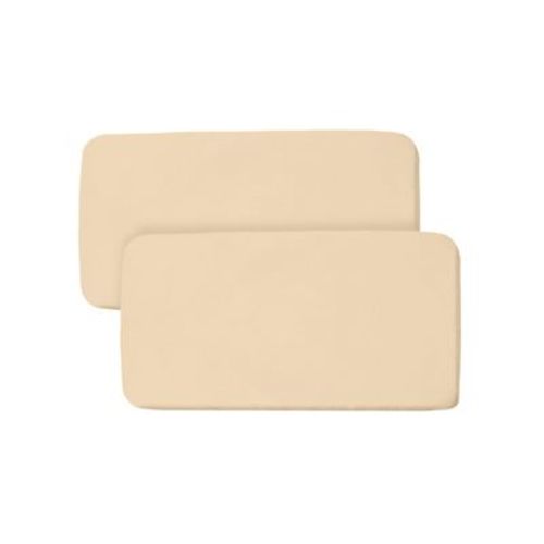 Breathablebaby All-in-one Fitted Sheet & Waterproof Cover, For 33" X 15" Bassinet Mattress (2-pack), Light Blue