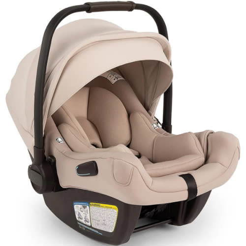 Nuna ® PIPA ™ aire rx Biscotti Brown Reclining Infant Car Seat + PIPA RELX Base