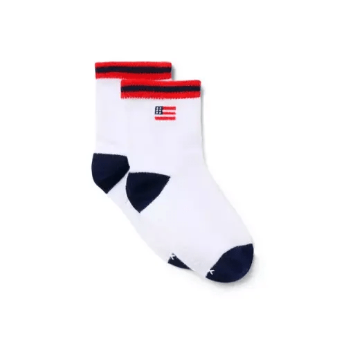Newborn White Baby Flag Sock by Janie and Jack