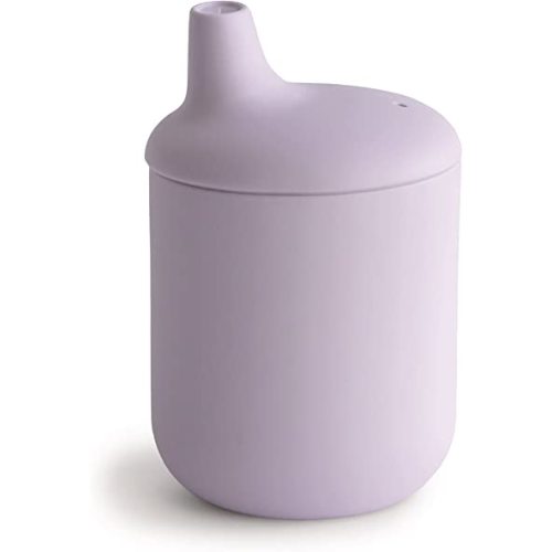 mushie 100% Silicone Baby Sippy Cup | 6 Months+ (Soft Lilac)