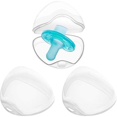 Pacifier Case Pacifier Holder Case Pacifier Clip Binky Holder Case Pacifier Box Pacifier Accessories 3 Pack Transparent