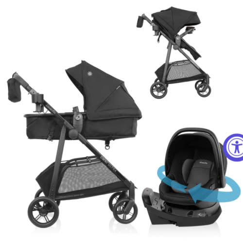 Evenflo Evenflo Omni Ultra Travel System with Revolve180 LiteMax NXT Rotating Preemie and Infant Car Seat - Evenflo® Official Site – Evenflo® Company, Inc