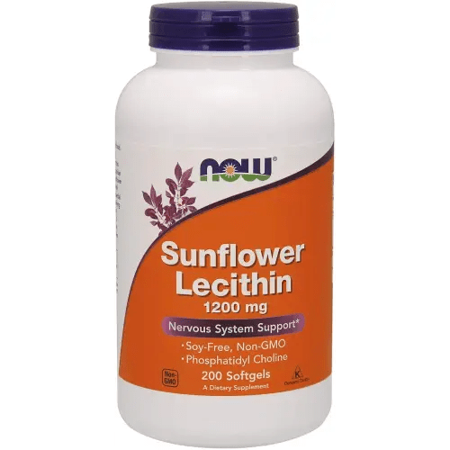 Sunflower Lecithin 1200 mg Soy-Free, Non-GMO - 200 Softgels