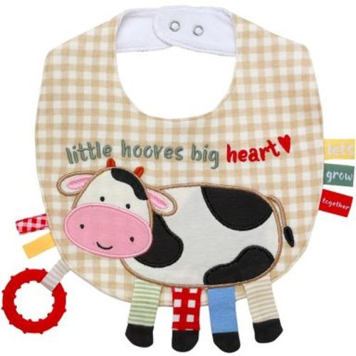 Baby Starters Touch and Play Activity Bib, Farm Cow