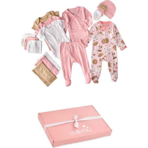 Sweet Beginnings 19-Piece Baby Gift Set, 3-6M