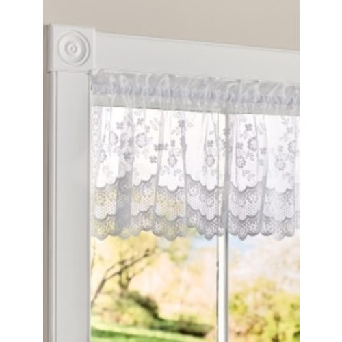Enchanted Gardens Lace Tailored Valance
