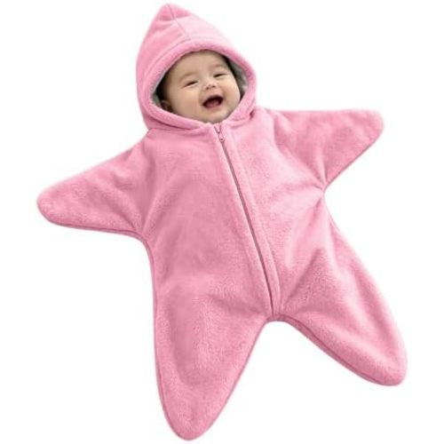 Baby Starfish Onesie Halloween Zipper Hooded Star Suit Newborn Outfit
