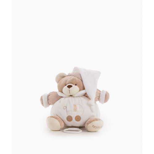 Pull String Musical Bear - Beige