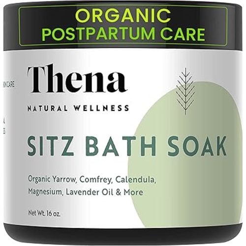 Best Organic Sitz Bath Soak for Postpartum Recovery Care New Mom Essentials & Natural Hemorrhoid Treatment, 100% Natural & Gentle with Pure Epsom & Dead Sea Salts Witch Hazel Lavender Essential Oil