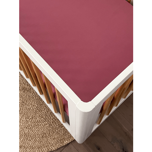 Stretch Crib Sheet, Mauve