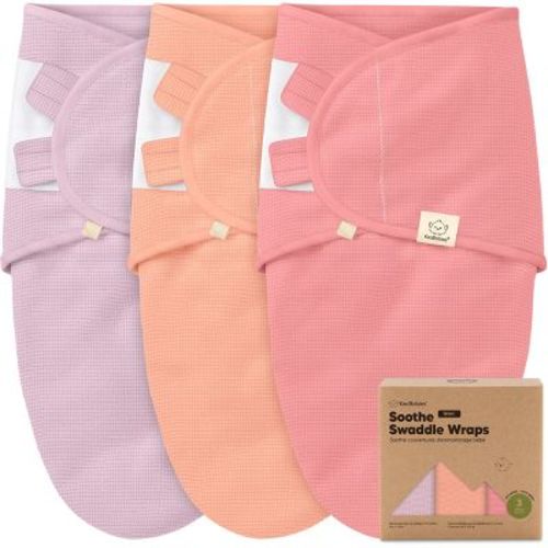 3pk Soothe Wren Swaddle Sleep Sacks, Organic Newborn Swaddles Wrap 0-3 Months, Soft Baby Wearable Blanket (Vivacious, One Size)