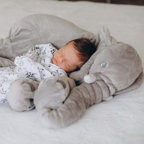Baby Elephant Cuddle Pillow - Newborn Gift - Infant Gift - Unique Baby Gifts - Plushie Elephant - Baby Shower Gift - Christening Gifts – Fresh Frenzy