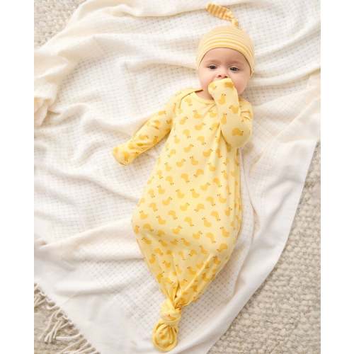 Baby Layette Knotted Gown in HannaSoft™ | Hanna Andersson