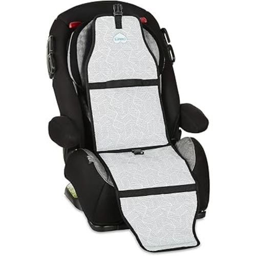 Car Seat Cooling Pad for Babies, Toddlers, and Kids - Comfortable and Durable Cooling Pad for Hot Summer Days - Black and White, one Size