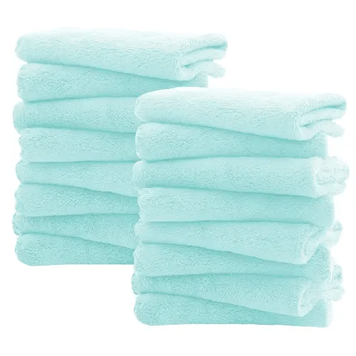16 Pack Burp Cloths for Baby - 20" by 10" Ultra Absorbent Burping Cloth, Newborn Towel - Milk Spit Up Rags - Burpy Cloths for Unisex, Boy, Girl - Burp Cloths Set (Frozen Blue)