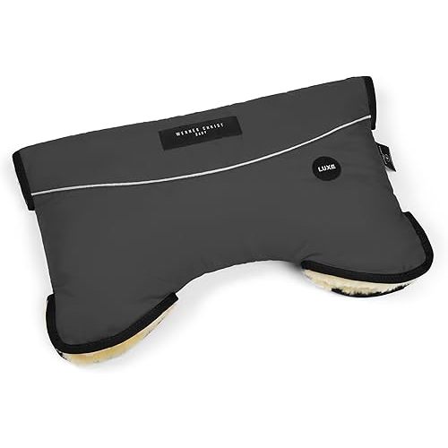 Werner Christ Baby Stroller muff Made of Sheepskin - MOFFY Luxe is The Ideal Hand Warmer for Buggies Made of Medical Fur, Easy to use