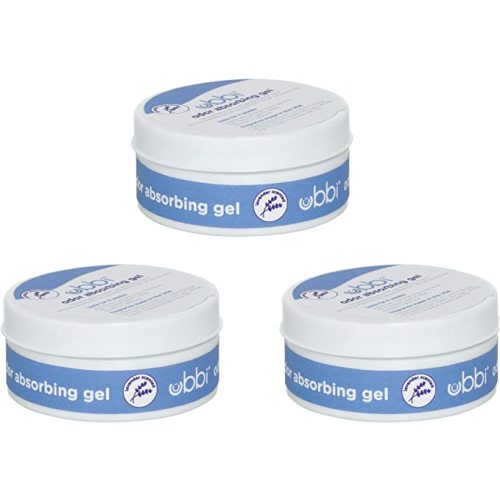 Ubbi Lavender Scented Odor Absorbing Gel Value Pack, Diaper Pail Odor Control Gel Packs, Baby Nursery Essentials, 3 Count