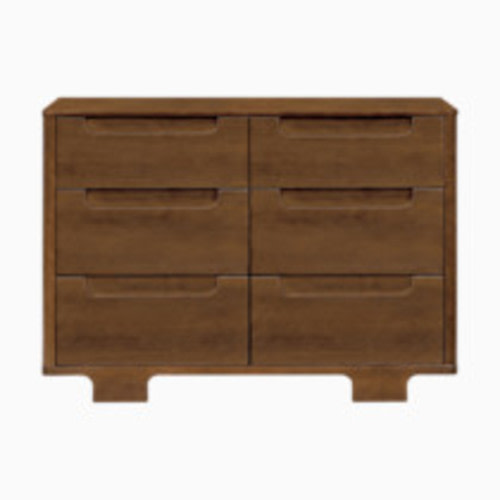 babyletto Yuzu 6-Drawer Dresser - Natural Walnut