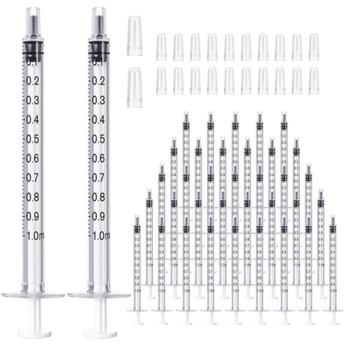Amazon.com : 50 Pcs 1ml Syringes with Caps Oral Dispenser Individually Sterile Warpped for Medicine Dropper, Colostrum Collect eeding Pets, Liquid