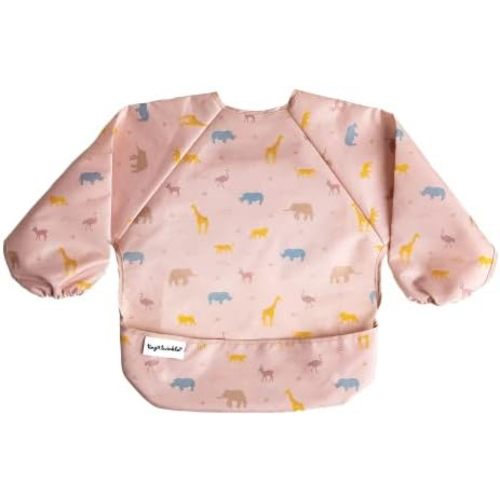Tiny Twinkle Mess Proof Baby Bib, Full Sleeve Bib Outfit, Waterproof Bib for Toddlers, Machine Washable, Tug Proof Closure