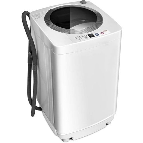 Giantex Portable Washing Machine, Full Automatic Washer and Dryer Combo, with Built-in Pump Drain 8 LBS Capacity Compact Laundry Washer Spin Dryer for Apartment RV Dorm