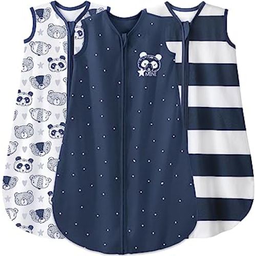 Yoofoss Baby Sleep Sack 6-12 Months Baby Wearable Blanket 100% Cotton 2-Way Zipper Toddler Sleeping Sack,Soft Lightweight Sleep Sacks for Babies (Medium)