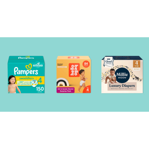 Millie Moon Luxury Diapers Size 1 - 108ct